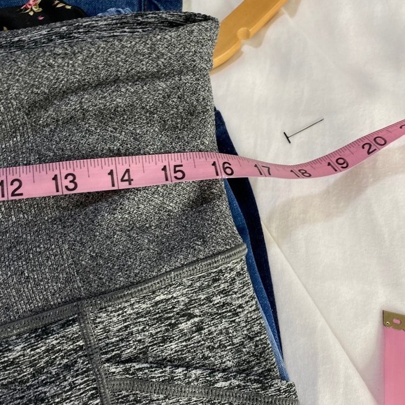 Athleta Exhale Stash Pocket Heel Tight In Softluxe Dark Heathered Gray Size 1X - Picture 5 of 10